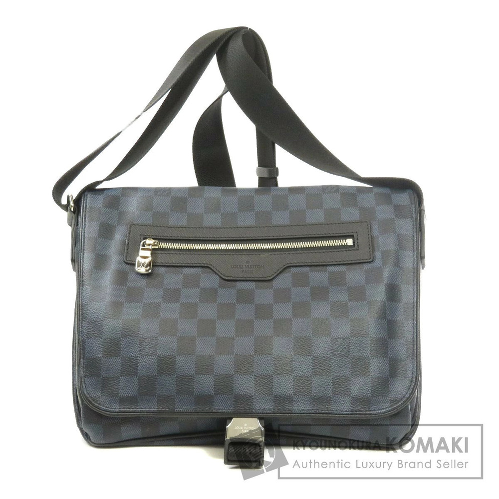 Louis Vuitton Matchpoint Messenger Crossbody Bag Damier Canvas Black Gray